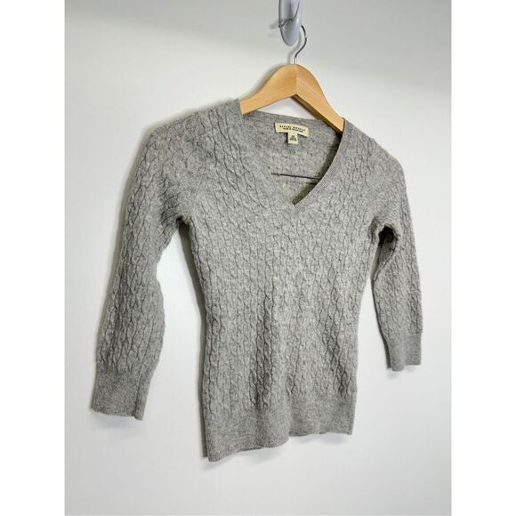 Banana Republic Italian Yarn Gray Wool Blend Cropped Sweater Size XS - Picture 3 of 7